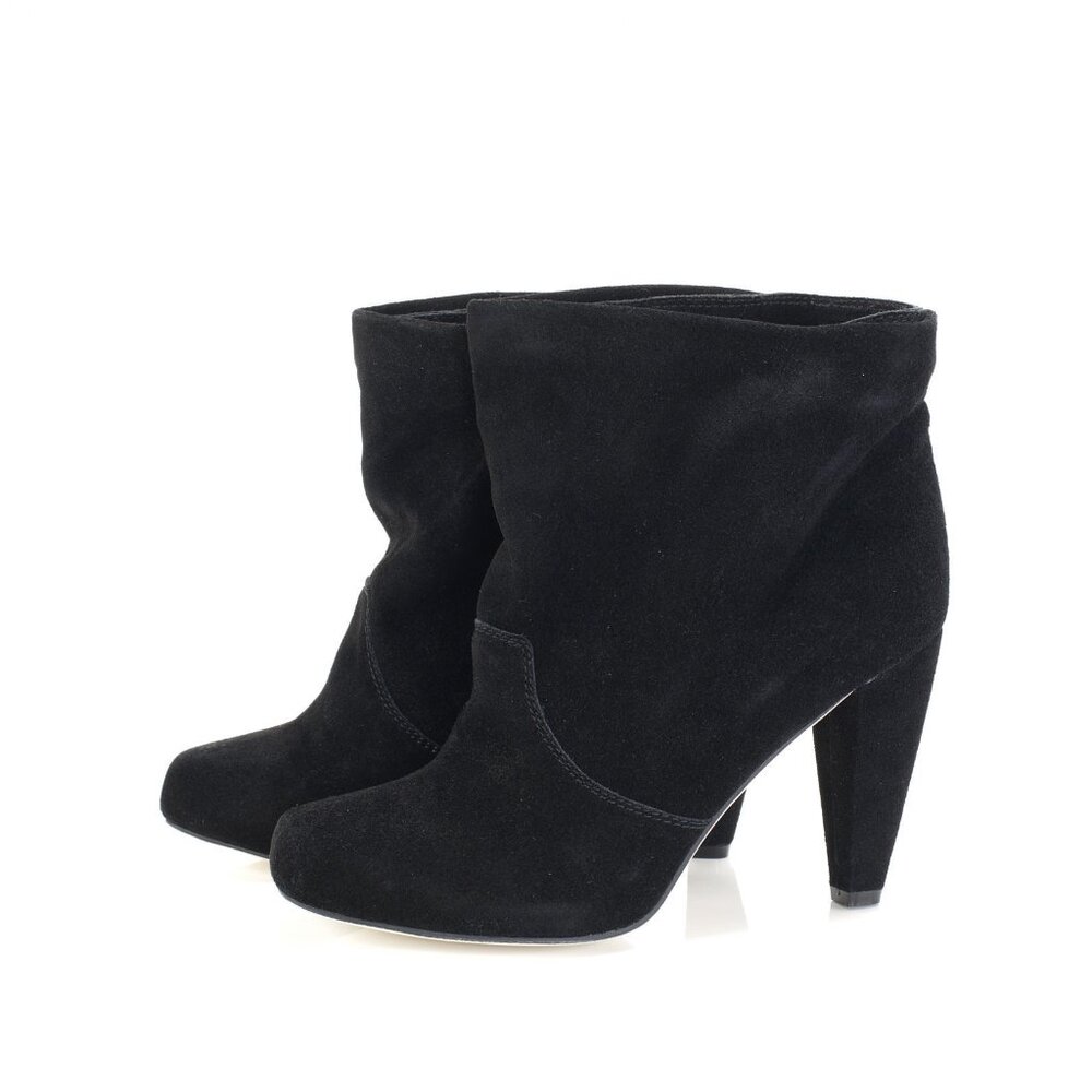 New HANDMADE Black Genuine Suede Boots 10.5 fit 10 NYC Designer